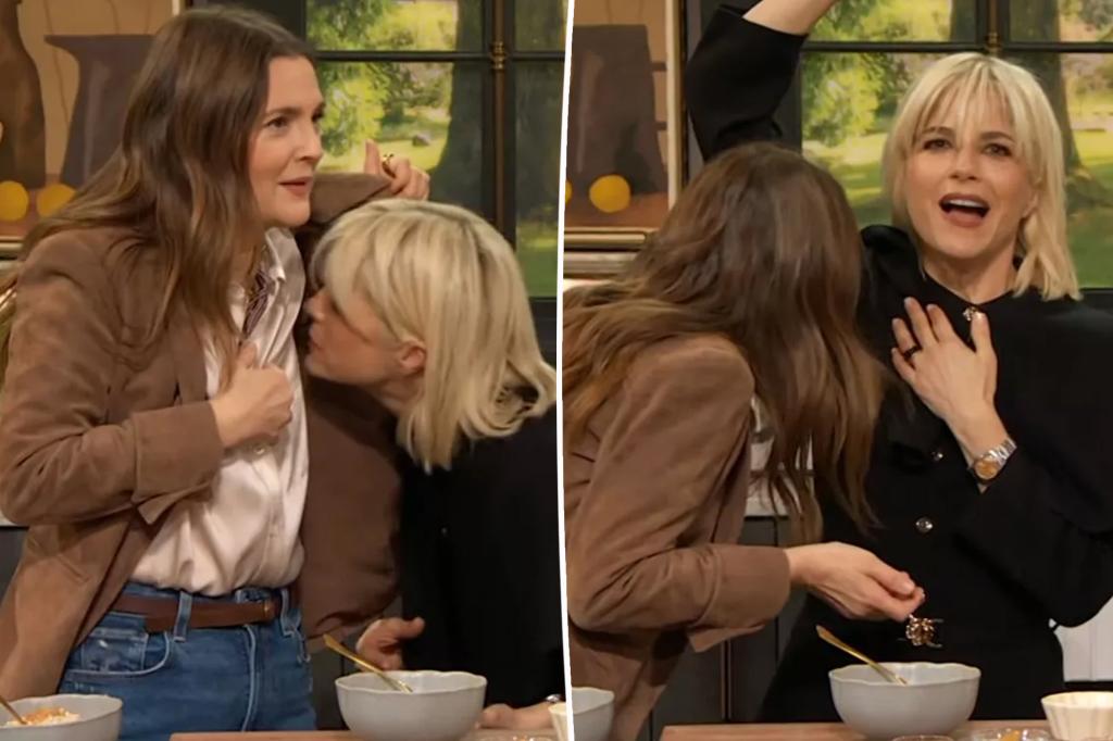 Drew Barrymore, Selma Blair sniff each other’s armpits mid-interview