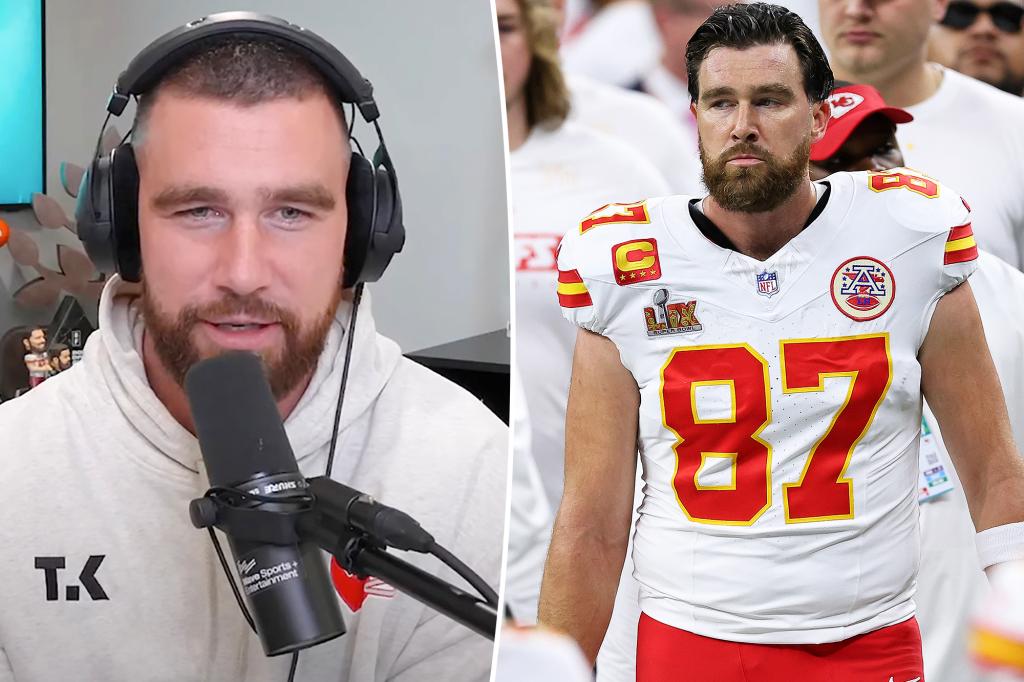 Travis Kelce addresses ‘tough’ Super Bowl loss on ‘New Heights’ podcast