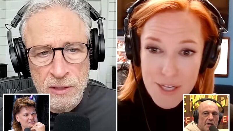 Jon Stewart rebukes Jen Psaki’s claim that Joe Rogan and Theo Von are part of ‘conservative ecosystem’