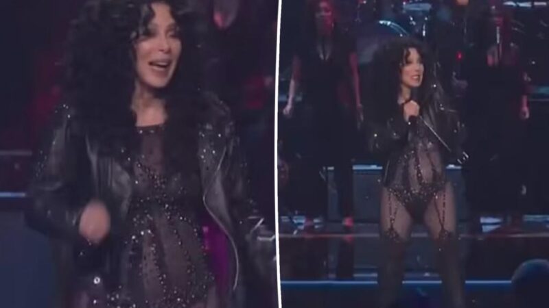 Cher, 78, recreates ‘If I Could Turn Back Time’ video as she sizzles in sheer bodysuit at ‘SNL50: Homecoming Concert’