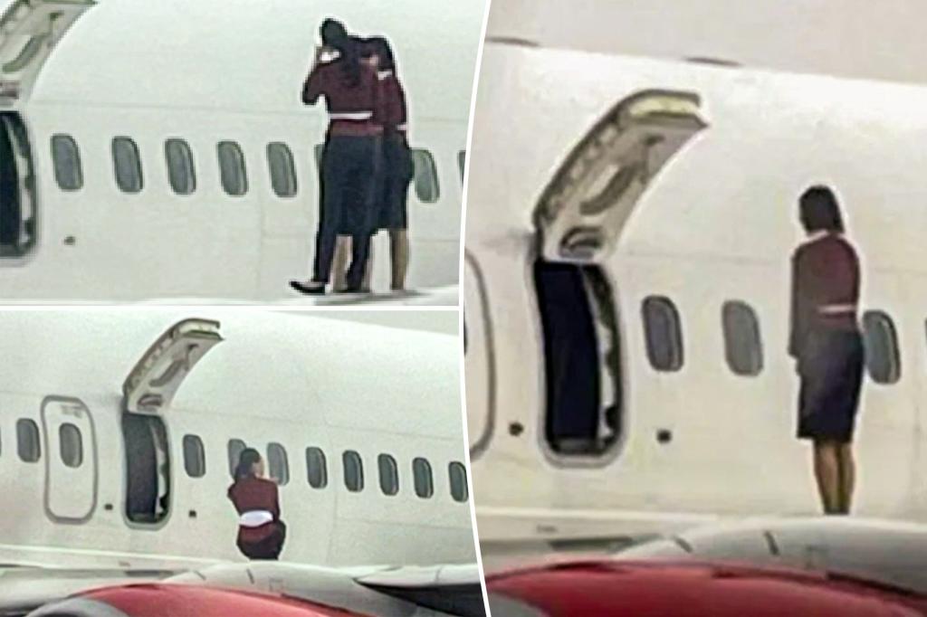 Cabin crew busted posing for photos on plane wing while waiting for takeoff: Airline announces investigation