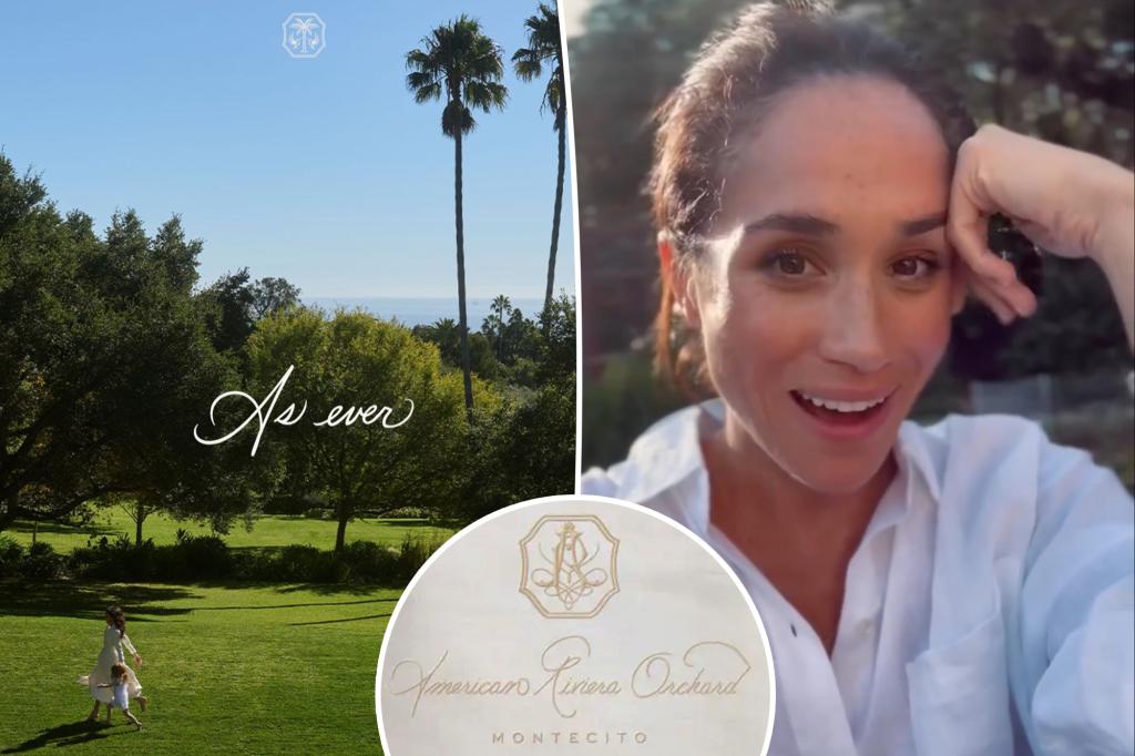 Meghan Markle renames lifestyle brand ‘American Riviera Orchard’ to ‘As Ever’ after trademark woes