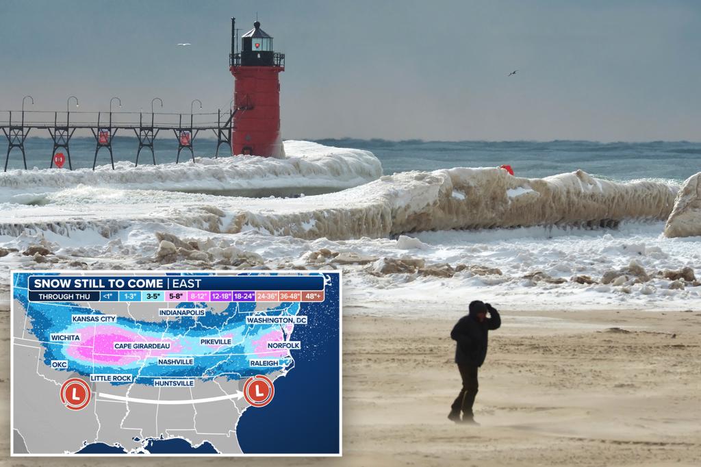 Winter’s next wave of storms takes direct aim at East Coast, threatening heavy snow in several states