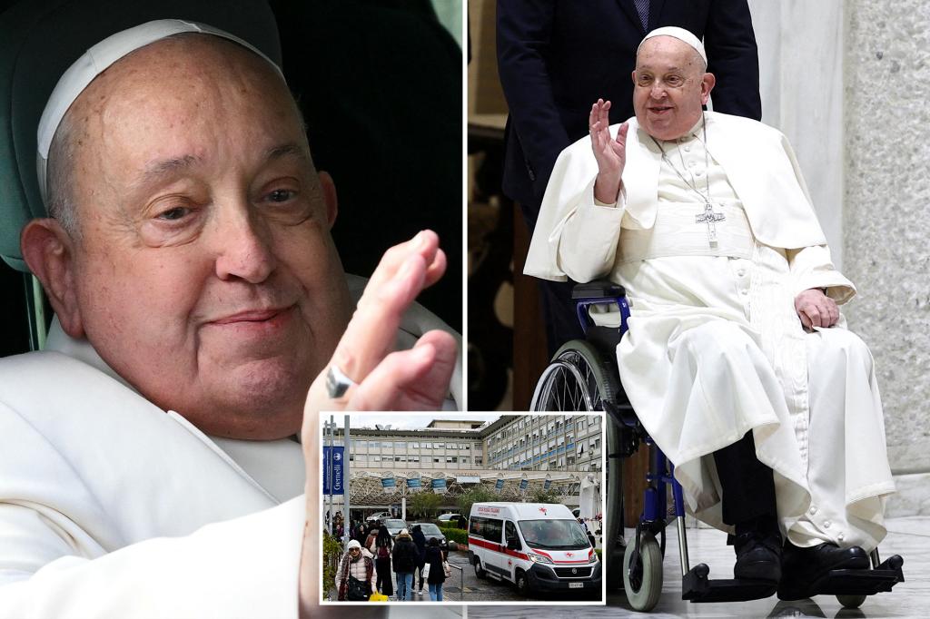 Pope Francis in hospital with pneumonia, is alert and able to eat: Vatican