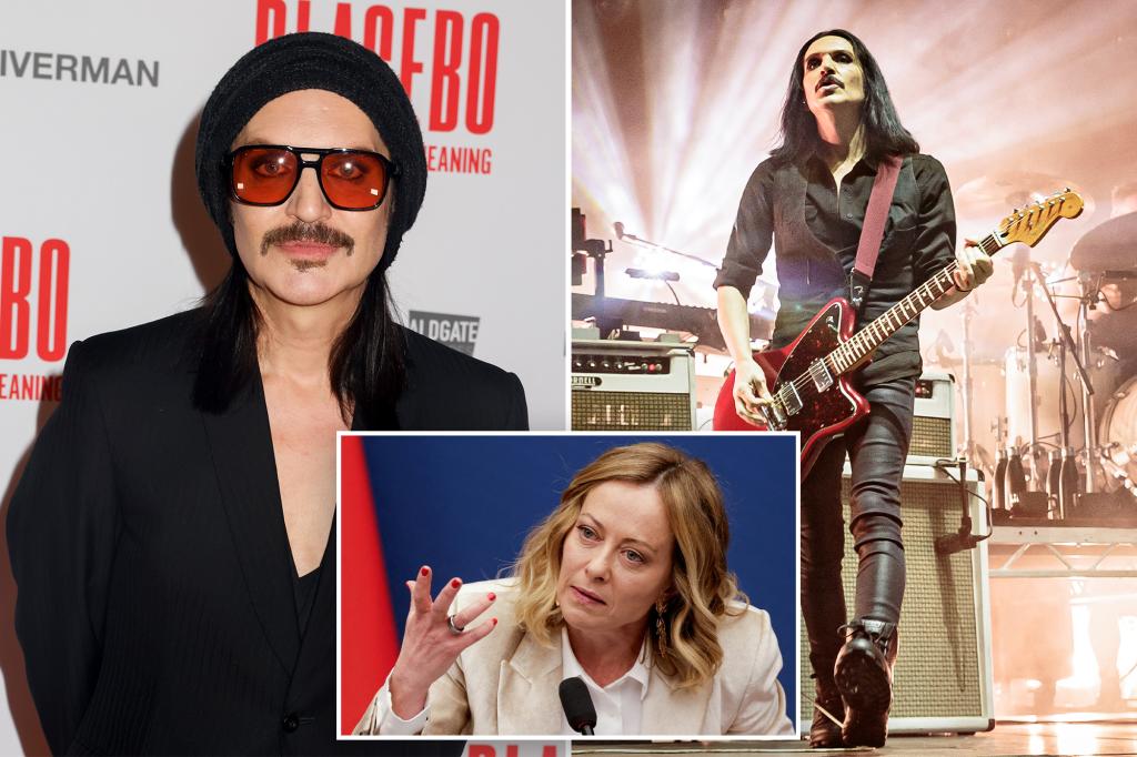 Placebo rocker Brian Molko charged for calling Italian Prime Minister Giorgia Meloni a ‘fascist’ and ‘Nazi’