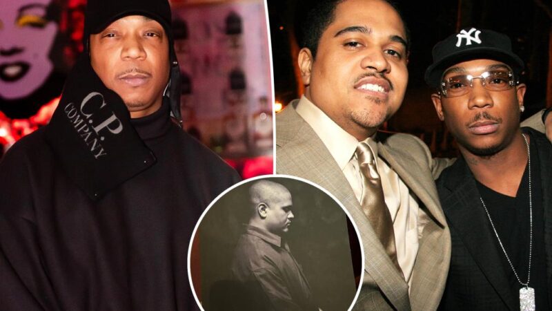 Ja Rule chokes up at Irv Gotti’s funeral while giving speech