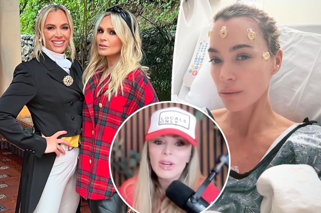 Tamra Judge refuses to give updates on Teddi Mellencamp’s health post-brain surgery