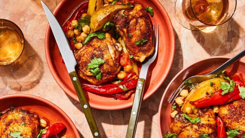 A Sheet-Pan Chicken Dinner With a Dash of Romance