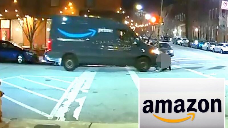 Amazon delivery driver runs over woman in disturbing hit-and-run