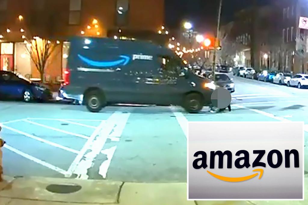 Amazon delivery driver runs over woman in disturbing hit-and-run