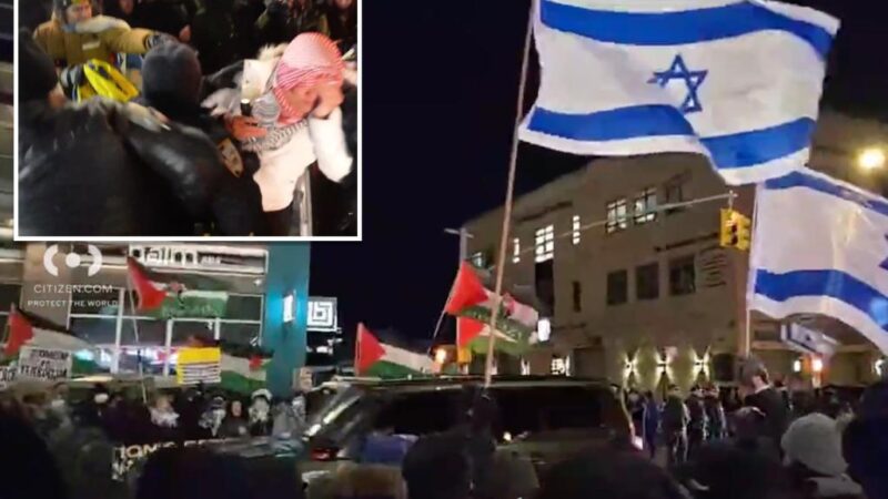 Anti-Israel protest erupts into mayhem in Orthodox Jewish neighborhood in NYC