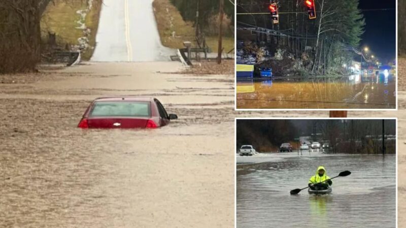 At least 1 dead as brutal storms, flash floods wallop several southern states