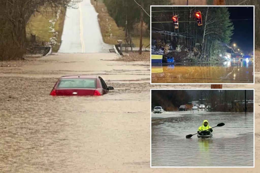 At least 1 dead as brutal storms, flash floods wallop several southern states