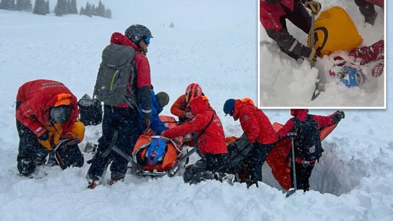 Avalanche victim rescued after being buried for more than an hour in Colorado