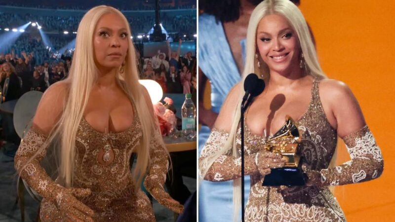 Beyoncé’s stunned reaction to Grammys 2025 win becomes an instant meme