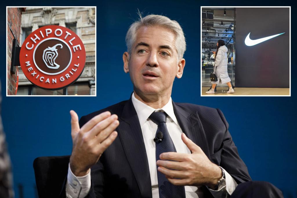 Bill Ackman’s Pershing Square slashes stake in Chipotle, continues to bet on Nike