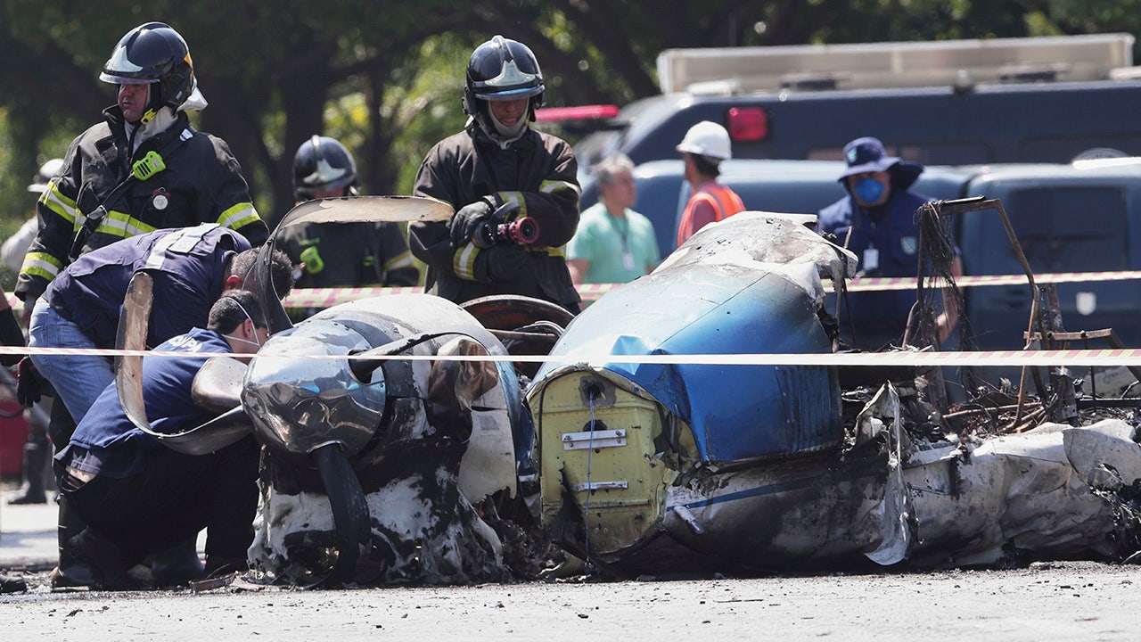 Brazil plane crash: Aircraft collides with bus in São Paulo, killing 2