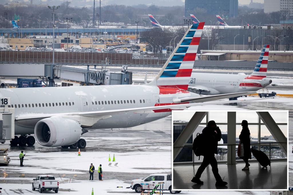 Nearly all JFK flights delayed over 2 hours in winter storm