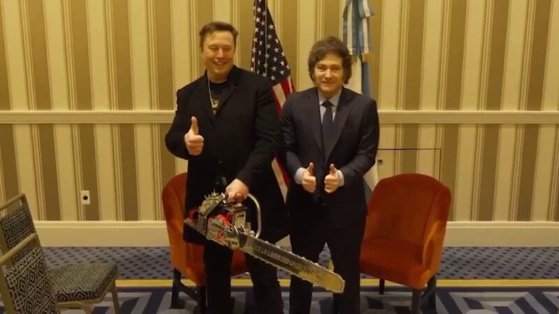 Chainsaw-wielding Elon Musk makes ‘Dark MAGA’ appearance at CPAC