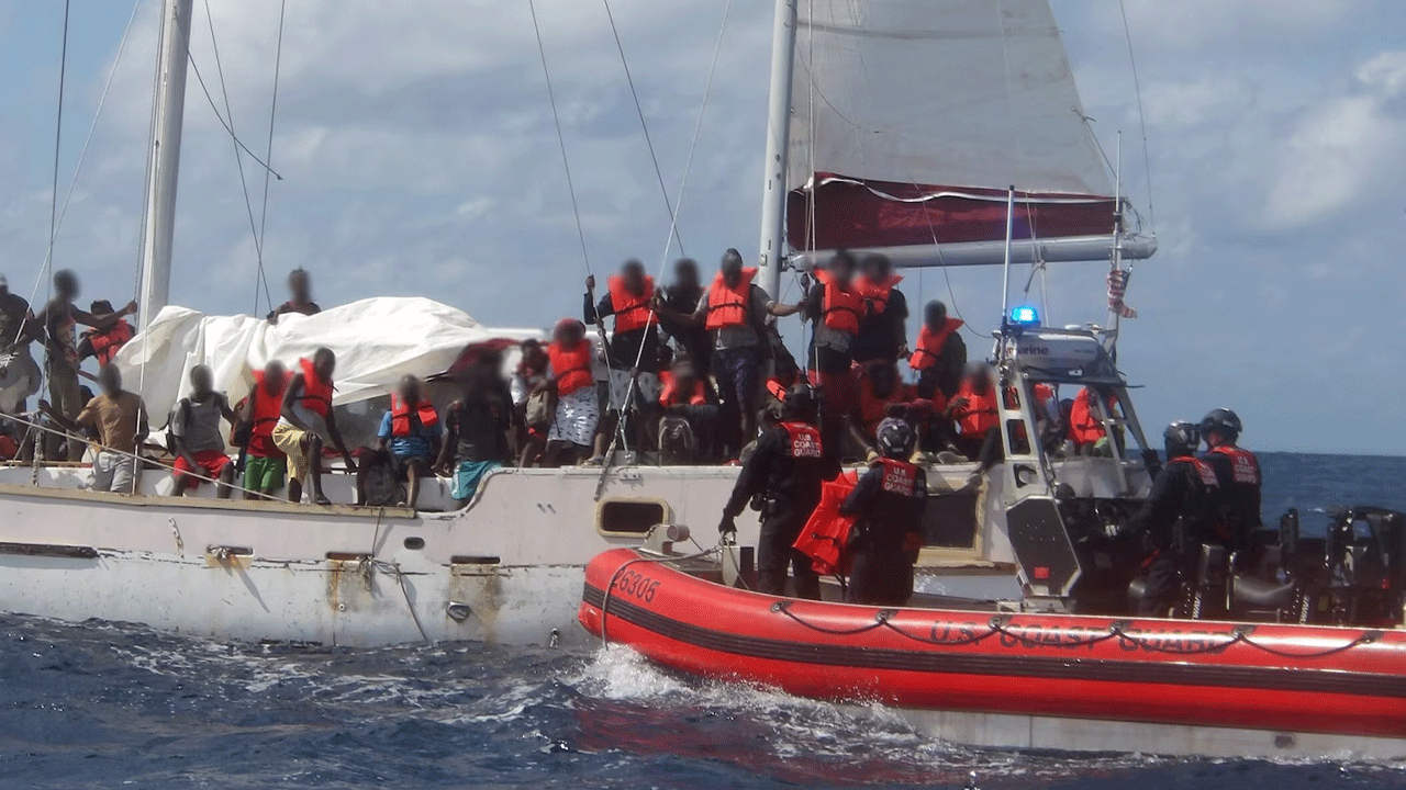 Coast Guard intercepts 132 Haitians on boat off Florida coast, sends them back home