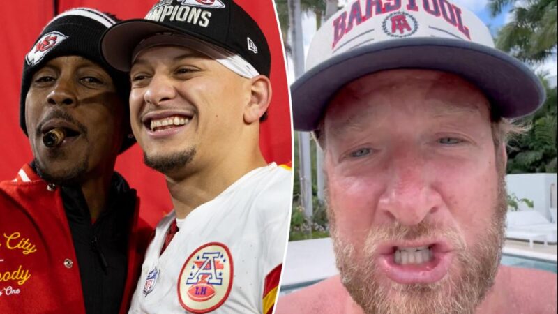 Dave Portnoy trolls Patrick Mahomes with QB’s dad to fight John Rocker in Barstool boxing match