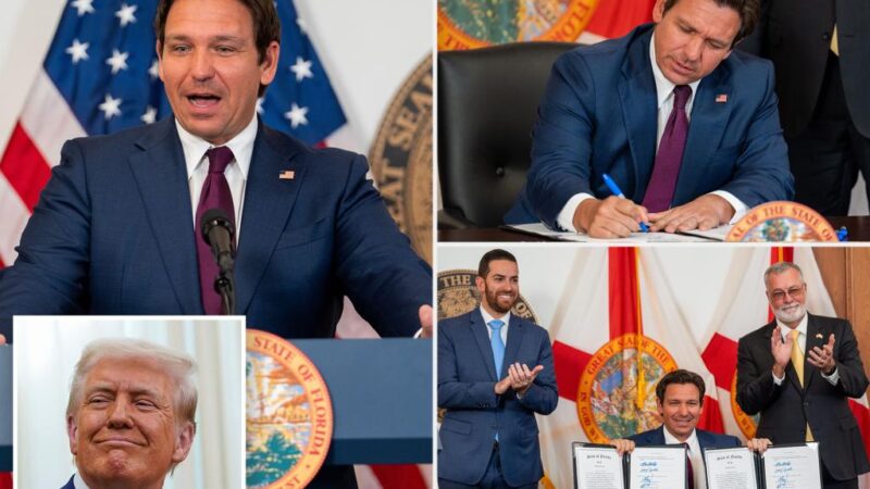 DeSantis signs immigration bill to complement Trump’s plan after rare feud with Florida legislature