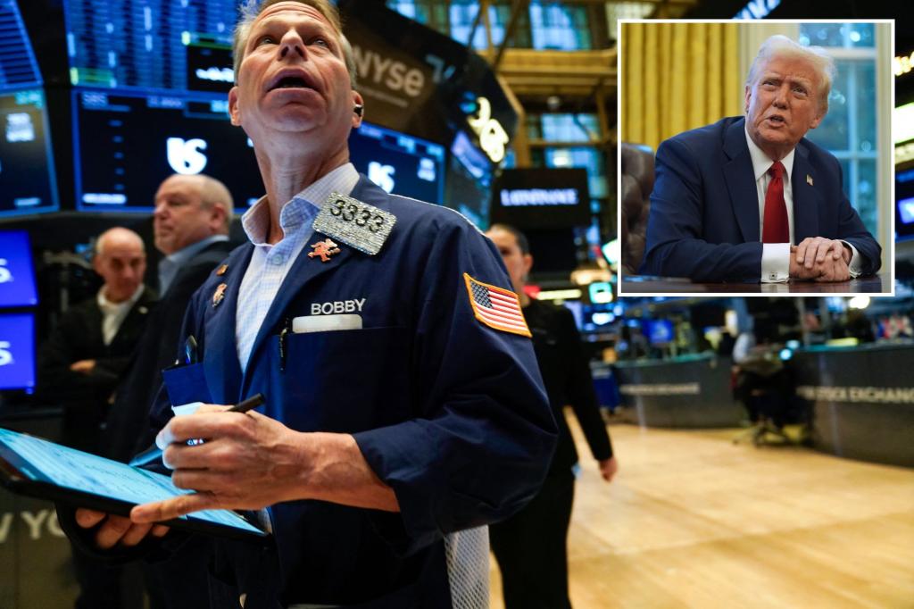 Dow skids over 300 points after Trump tariffs spook Wall Street