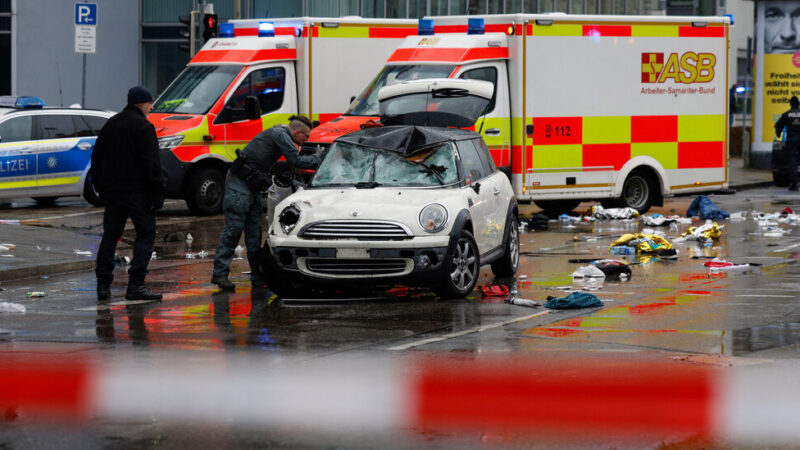 Driver Arrested After Car Crash at Demonstration in Munich