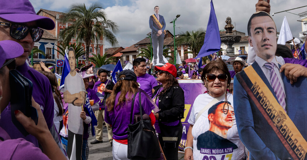 Ecuador’s Leader Has Had a Year of Chaos. He Is Still Favored to Win Sunday’s Election.