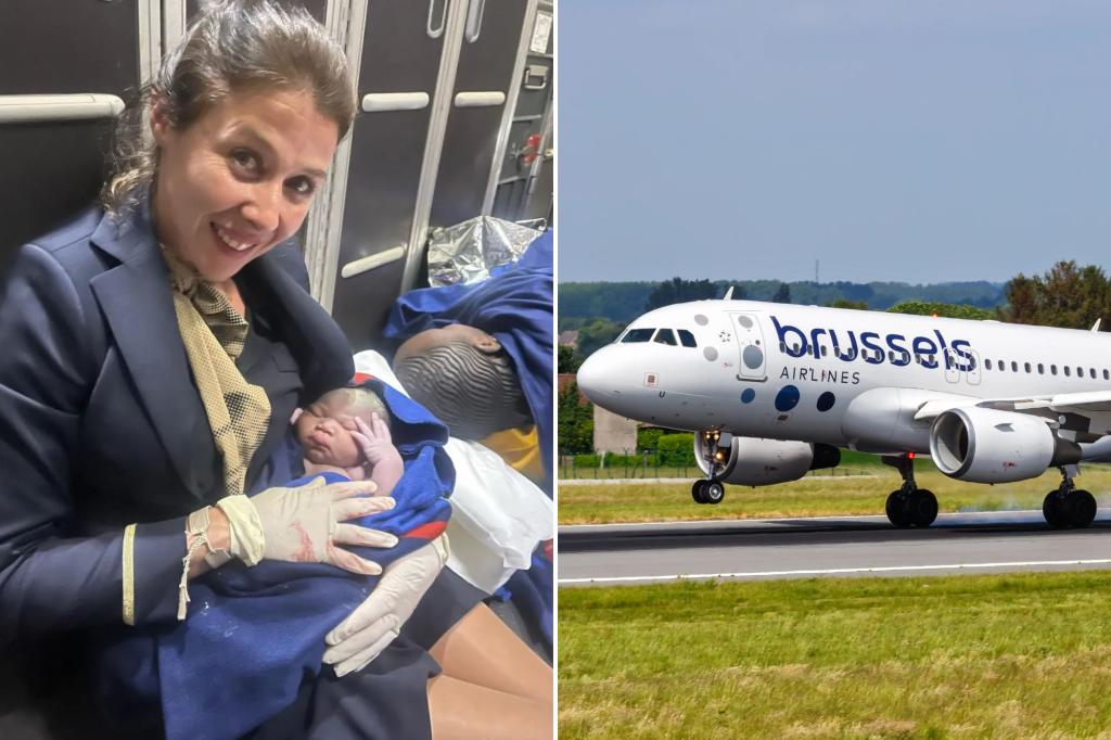 Flight attendant helped deliver ‘magical’ baby girl shortly after take off