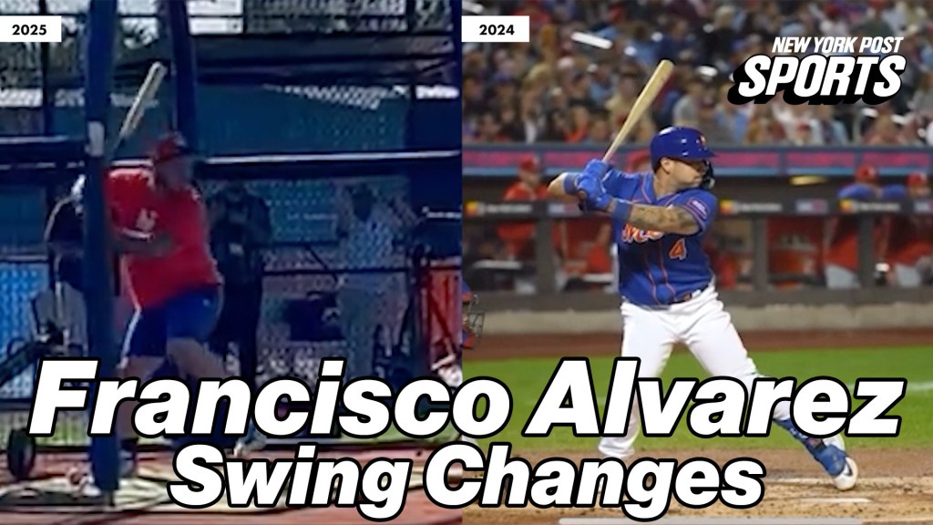 Francisco Alvarez improves rhythm with renovated swing