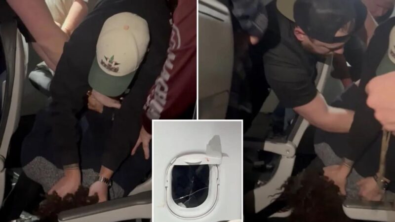 Frontier Airlines passenger restrained after punching seat, cracking window on Houston-bound flight