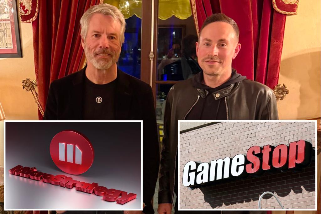 GameStop, MicroStrategy shares jump on photo of Ryan Cohen, Michael Saylor