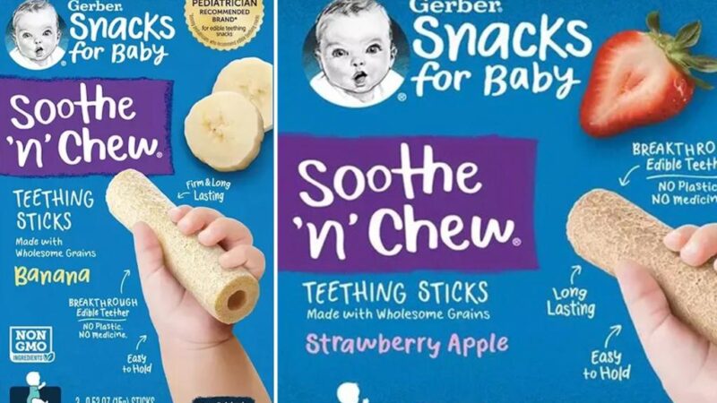 Gerber teething products recalled over ‘potential choking hazard for babies’