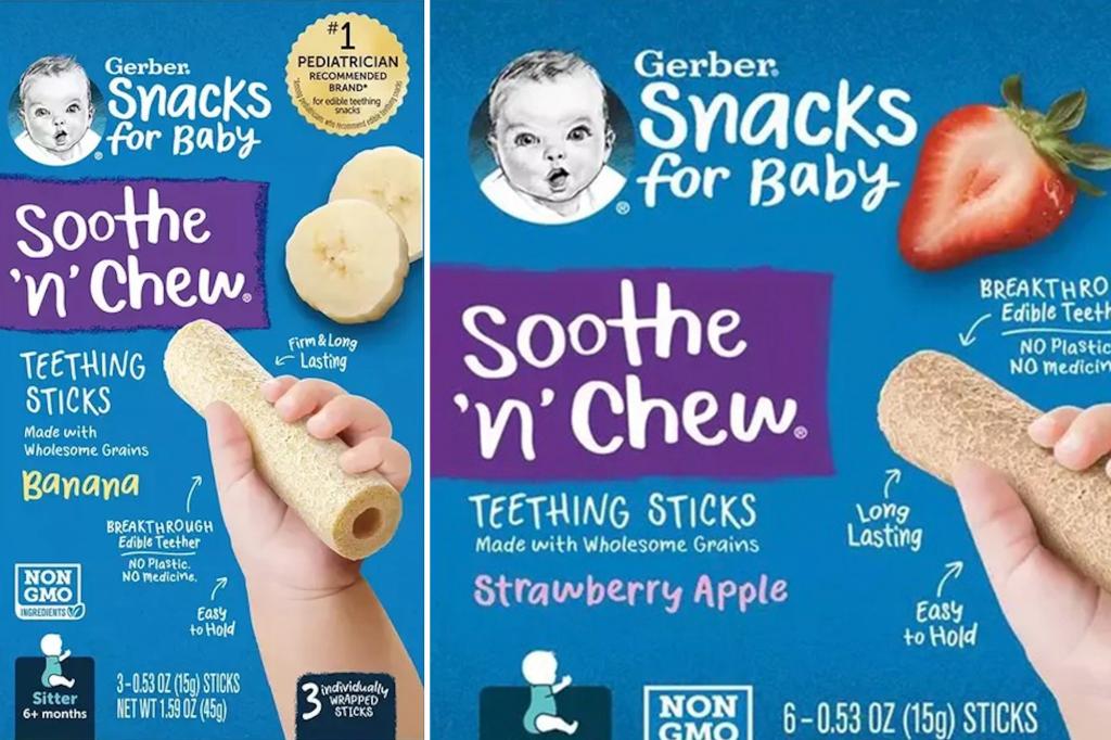 Gerber teething products recalled over ‘potential choking hazard for babies’