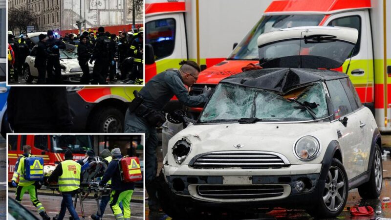 Germany driver plows car into demonstrators in Munich