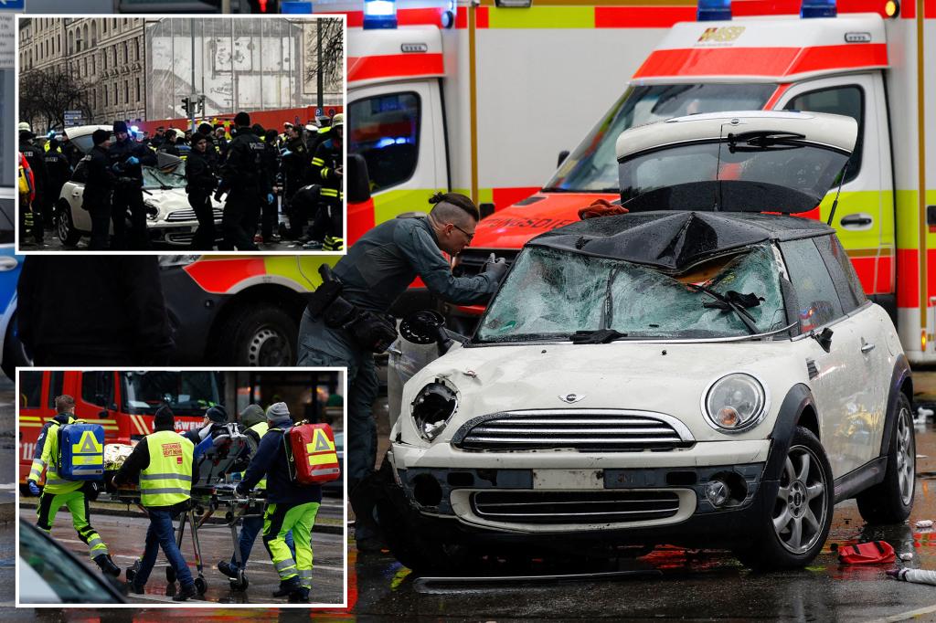 Germany driver plows car into demonstrators in Munich