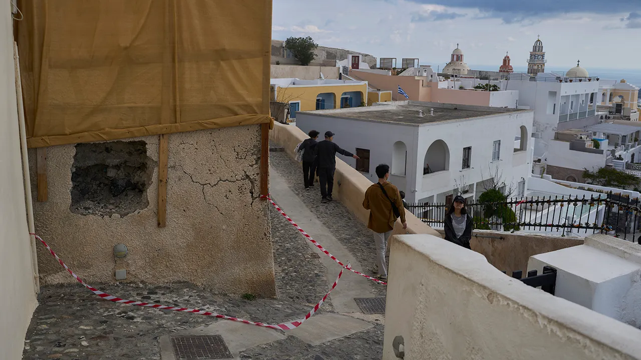 Greek island Santorini evacuated after earthquakes shake tourist destination