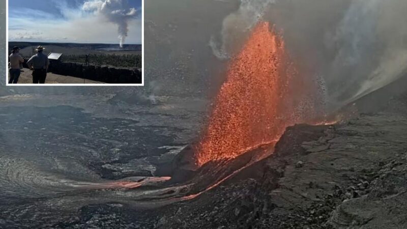 Hawaii’s Kilauea volcano shoots lava 330 feet into the sky in latest eruption