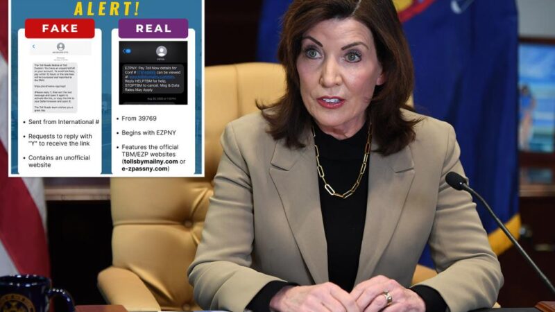 Hochul chimes in on E-ZPass texting scam — nearly week after everyone else