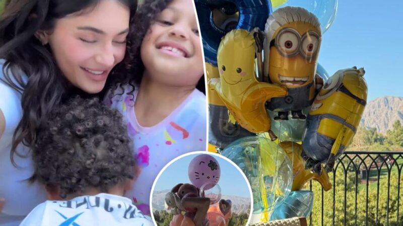 Inside Kylie Jenner’s Hello Kitty- and ‘Minions’-themed birthday parties for Stormi and Aire