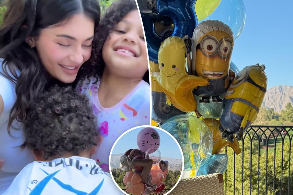 Inside Kylie Jenner’s Hello Kitty- and ‘Minions’-themed birthday parties for Stormi and Aire