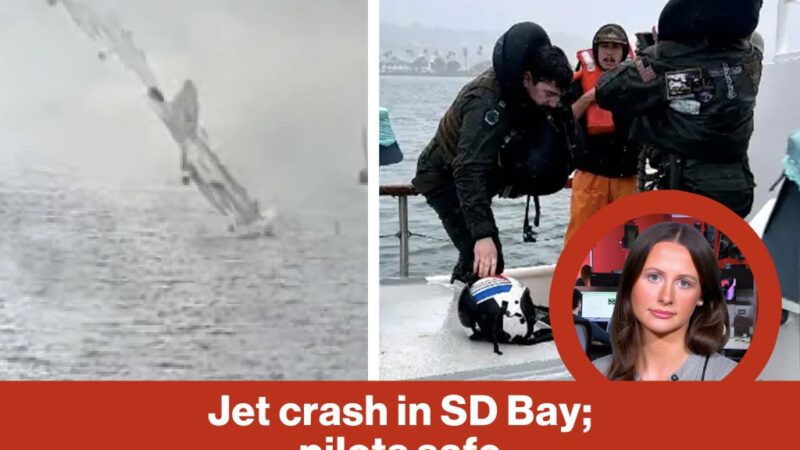 Military fighter jet crashes into SD Bay, pilots eject safely | Reporter Replay (Video)