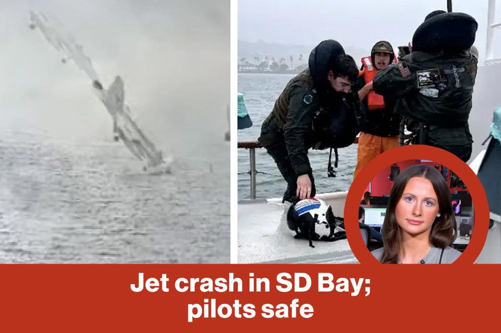 Military fighter jet crashes into SD Bay, pilots eject safely | Reporter Replay (Video)