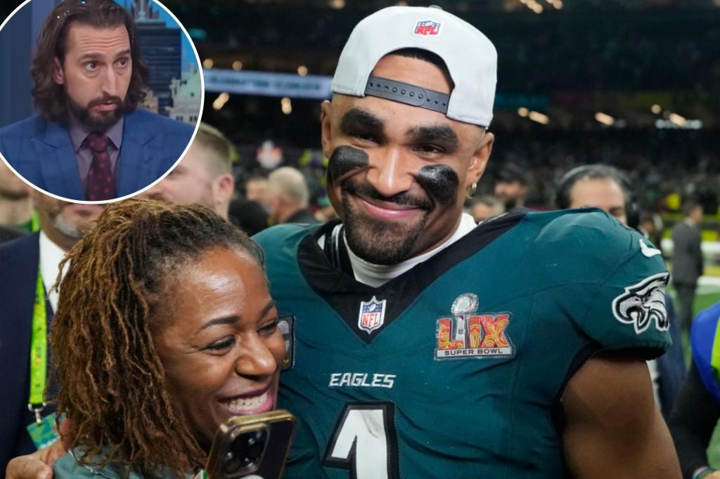 Jalen Hurts’ mom confronted me at Super Bowl party