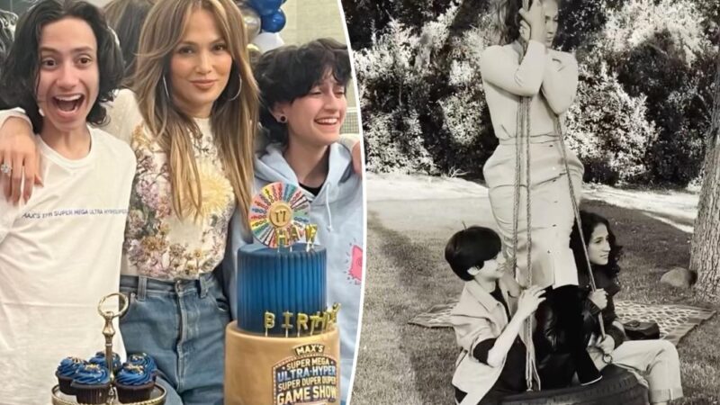 Jennifer Lopez shares sweet video for twins Emme and Max’s 17th birthday