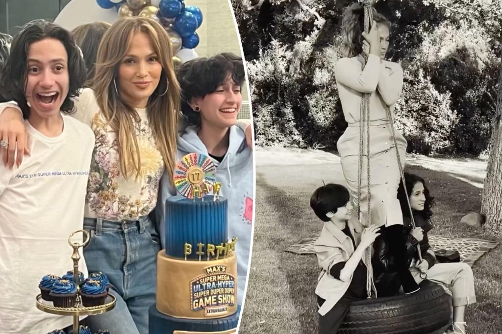 Jennifer Lopez shares sweet video for twins Emme and Max’s 17th birthday