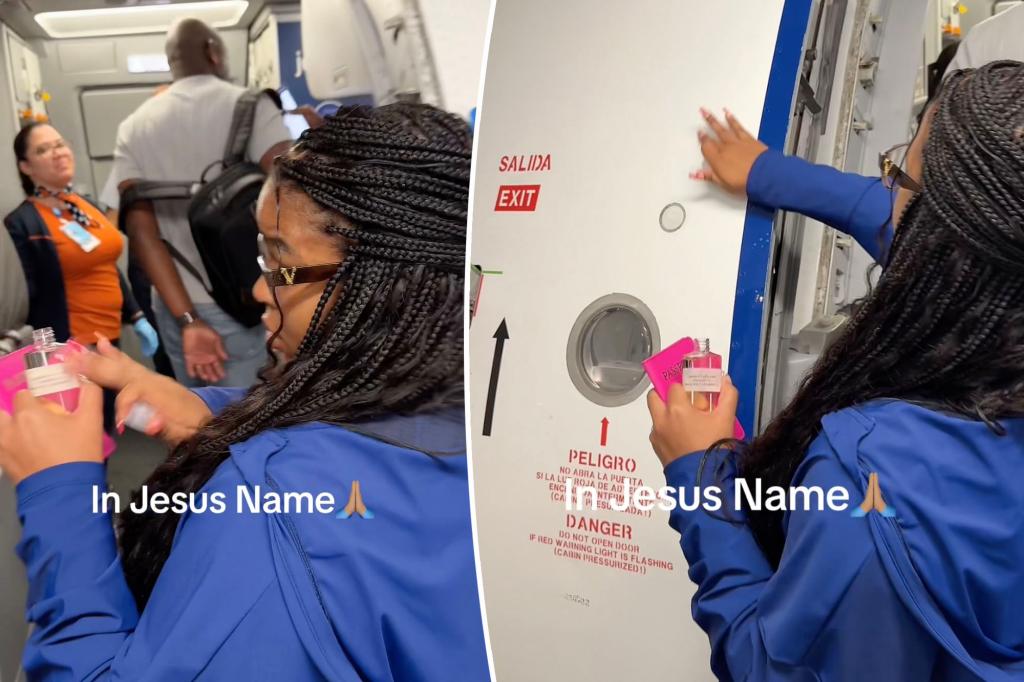 Jetblue passenger blesses plane with holy water amid spate of airplane disasters: ‘In Jesus’ name, we pray’