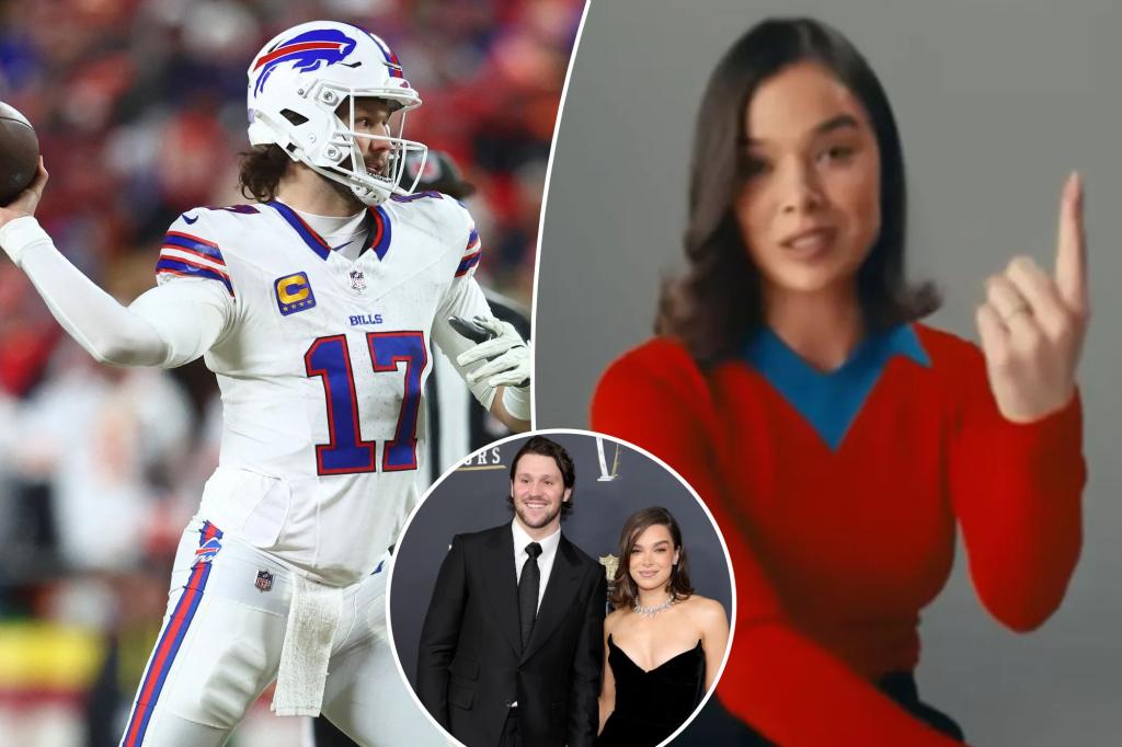 Josh Allen’s fiancee Hailee Steinfeld savagely roasts Bills’ AFC East rivals