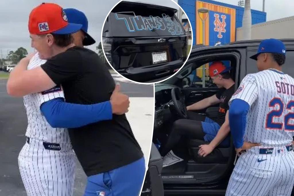 Juan Soto gifts Mets teammate Brett Baty new car for giving up No. 22